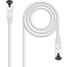 CABLE DE RED LATIGUILLO SSTP CAT8.1 AWG26 0.30 M BLANCO NANOCABLE